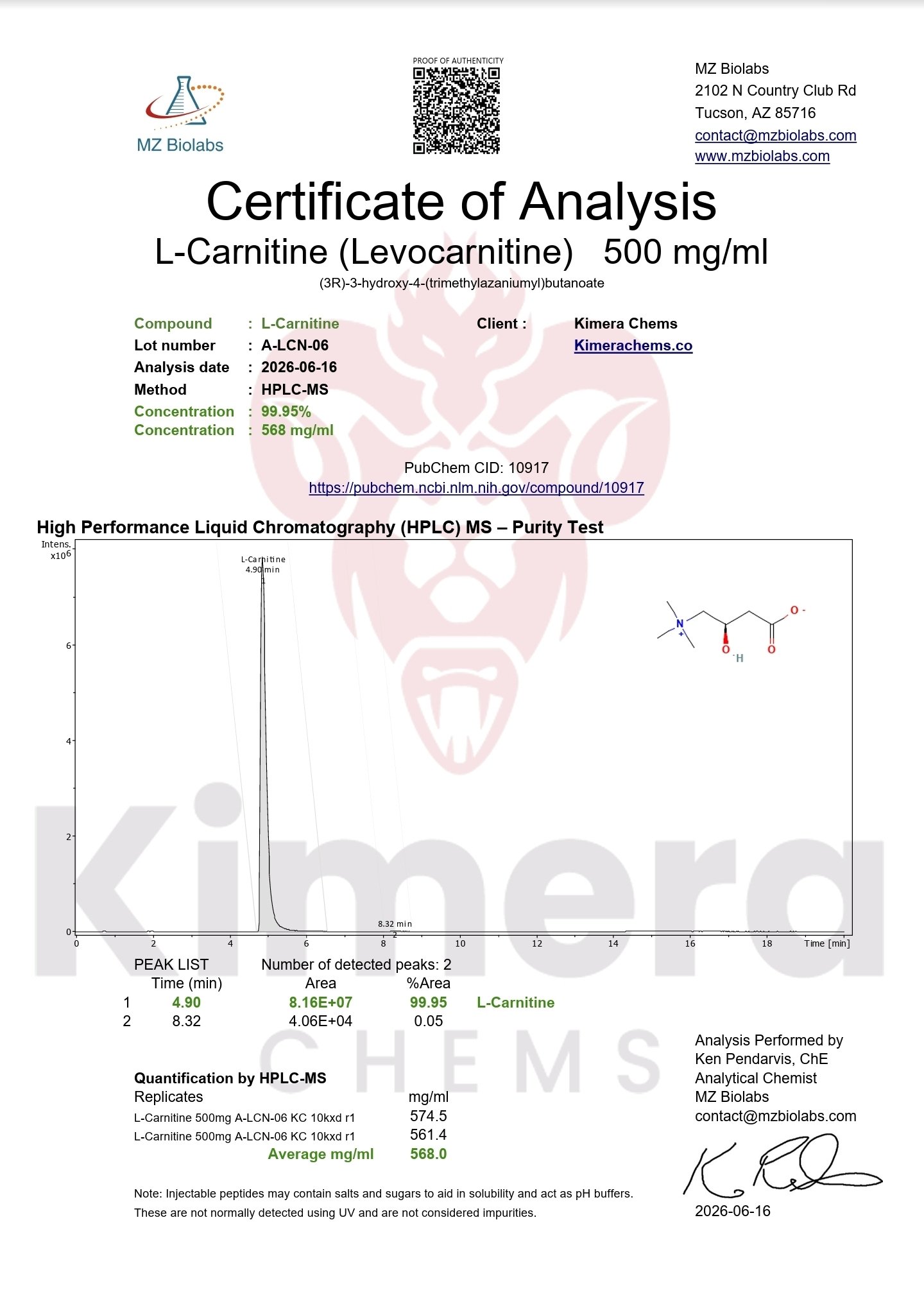 L-Carnitine L-Carnitine