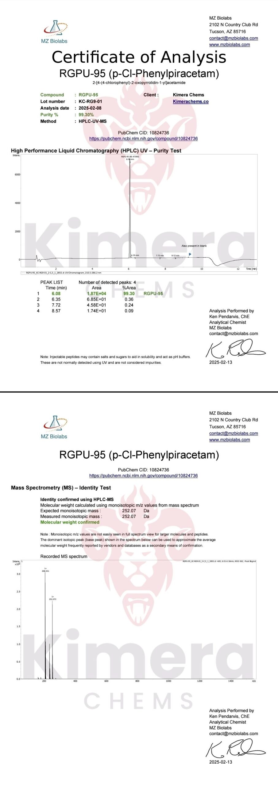 RGPU-95 (p-CL-Phenylpiracetam)