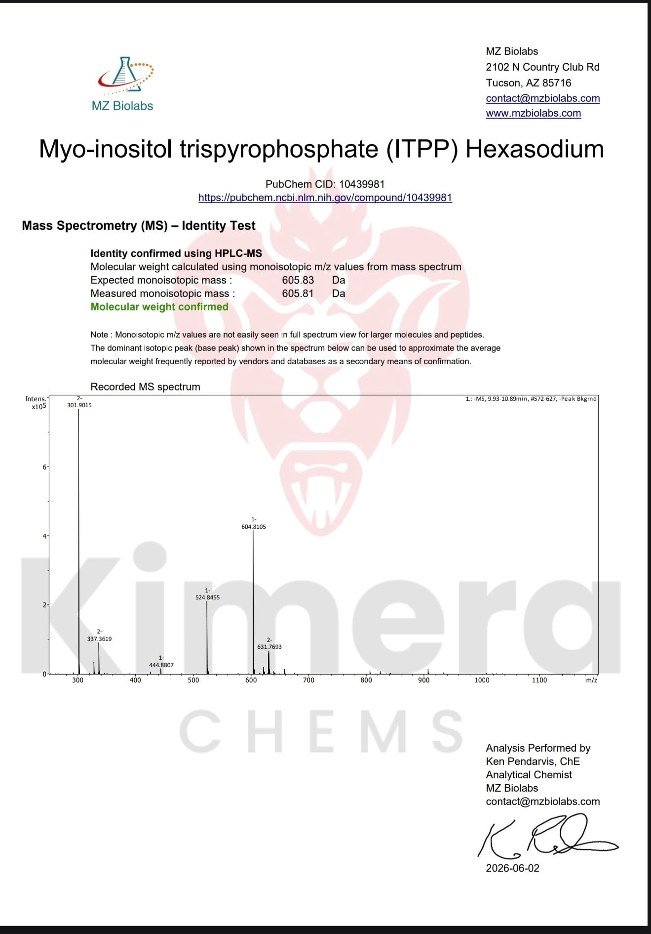 ITPP (Myo-inositol trispyrophosphate) ITPP (Myo-inositol trispyrophosphate)